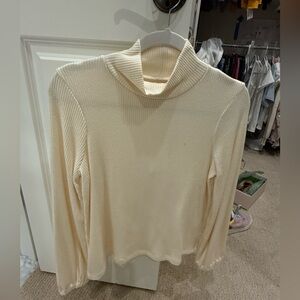 Madewell cream mock thin sweater. EUC